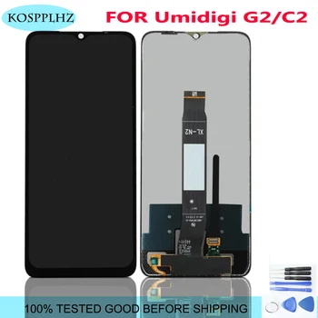 За Umidigi G2 / C2 LCD Dispaly със сензорен екран събрание замяна 6.52 инча + инструменти