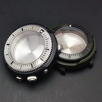 SNE 45mm NH34 NH35 NH36 движение случай мъжки часовник аксесоари сапфир стъкло неръждаема стомана водоустойчив часовник
