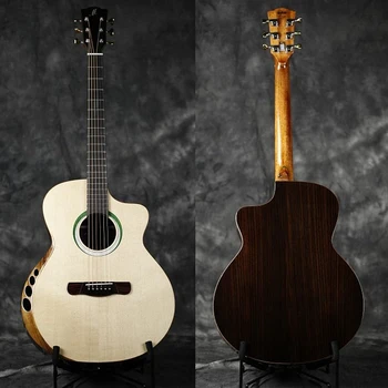 Merida Pallas 41 инчов GC изрязан начин масивна дървесина Акустична китара, акустична електрическа китара,