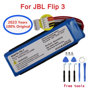 2023 4200mAh оригинална акумулаторна батерия GSP872693 P763098 03 За JBL Flip 3 Flip3 безжична батерия за Bluetooth високоговорител + инструменти