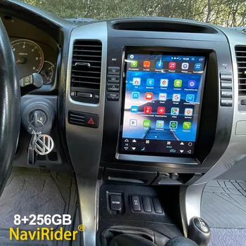 За Toyota Land Cruiser Prado 120 Lexus GX470 Android Car Radio Multimedia Player Carplay GPS QLED сензорен екран навигация 10.4