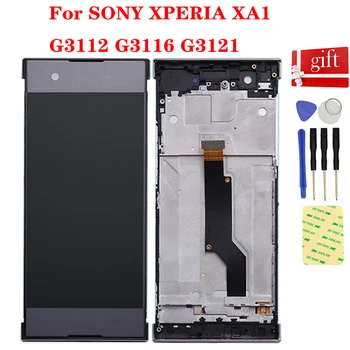 5 За SONY Xperia XA1 LCD G3112 G3116 G3121 LCD дисплей екран матричен модул сензорен екран дигитайзер сензор панел събрание