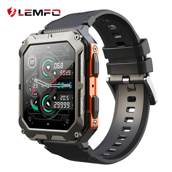 LEMFO C20Pro Smart Watch Мъжки спортен смарт часовник IP68 Водоустойчив Bluetooth повикване 35 дни в режим на готовност 123 спортни режима 1.83 инчов HD екран