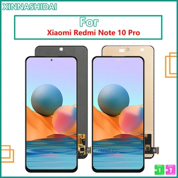 Тестван екран за Xiaomi Redmi Note 10 Pro M2101K6G M2101K6R LCD дисплей сензорен екран дигитайзер части за Redmi Note 10 Pro