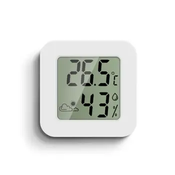 Mini LCD цифров термометър Хигрометър Електронен температурен измервател на влажността Индикатор за комфорт на въздуха Сензор за термометър