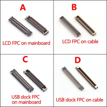5pcs LCD дисплей FPC конектор USB докинг станция за зареждане Порт на дънна платка / кабел / Flex за Redmi бележка 7 бележка 8 8T note7pro note8pro 40Pin