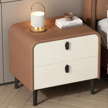 Просто модерно масивно дърво нощни шкафчета с чекмедже домакински шкаф за съхранение светлина луксозни мебели спалня Nordic нощно шкафче