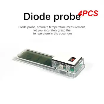 4PCS аквариум термометър цифров LCD електронен резервоар за риба 3D цифров температурен габарит стикер скариди риба костенурка LK50
