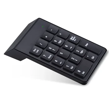 2.4G безжичен компютър цифрова клавиатура USB безжична мини клавиатура търговски 18 клавиша