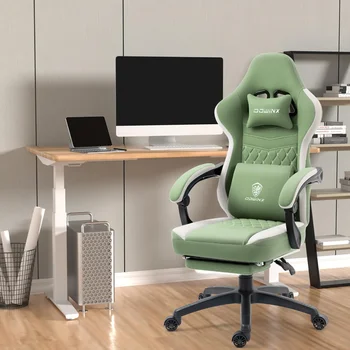 Dowinx Gaming стол дишаща плат компютър стол с джоб пролетта възглавница, удобен офис стол с гел подложка и Stora
