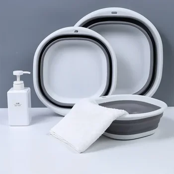Многофункционален сгъваем умивалник Преносима вана за пране Висяща мивка за баня Пътуване Пешеходен туризъм Инструмент за почистване на пикник Продукти за баня