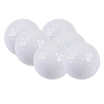 6 бр. LED светеща топка за голф, светеща топка за голф LED топка за голф Светещ цвят, червен син зелен розов жълт бял