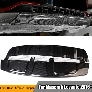 За Maserati Levante 2016-up Автомобил Преден заден изпускателен дифузьор Комплект за тяло на устните Броня Защита от въглеродни влакна Външни аксесоари