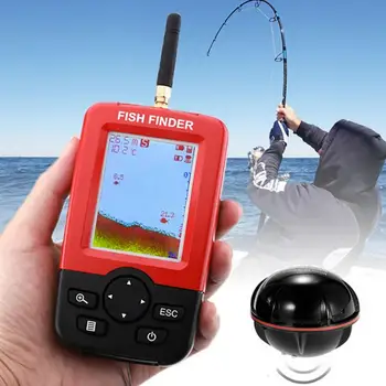 Lake Sea Fishing Smart Portable Fish Finder Depth Alarm Wireless Sonar Sensor Fishing Lure Sounder Fishing Finder Lake Fishing