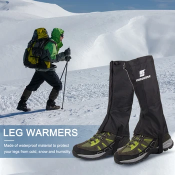Leg Туризъм Гети Открит Travel Leg Warmers Леки мъже Жени Snow Boot Leg гети дишаща за лов катерене къмпинг