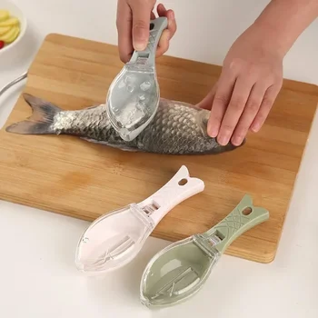 Fish Scale Grille Scraper Инструмент за почистване на риба с капак Скрепер Домакински кухненски аксесоари за готвене на шаран