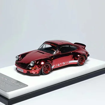 MC Diecast сплав 1:64 мащаб RWB 930 галванично червен спортен автомобил модел възрастен класически колекция играчка сувенир подарък статичен дисплей