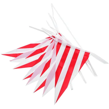 1 Комплект цирк карнавал овесарка банер низ триъгълник овесарка флаг раирана вимпел флаг флаг (S)