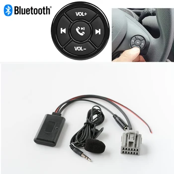 За Ford Fiesta 08-10 модел _AUX Bluetooth приемане на музика + MIC повикване безжичен бутон дистанционно управление на волана