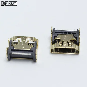 1/2/5pcs DIY HDMI тип A заваряване тип FEmale Plug жак 19 пинов SMT конектор 4 фута позлатено гнездо