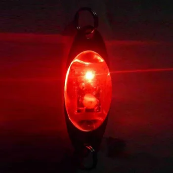 2PCS Мини LED светлинен примамка фенерче риболов примамка око форма калмари риболов стръв привличане риба спортове дълбоко капка подводен