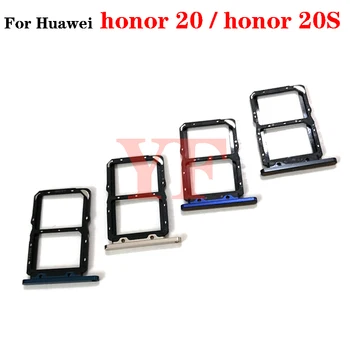 10PCS За Huawei Honor 20 20S Nova 5T 20 Pro V20 20i SIM карта тава слот притежателя адаптер гнездо ремонт части