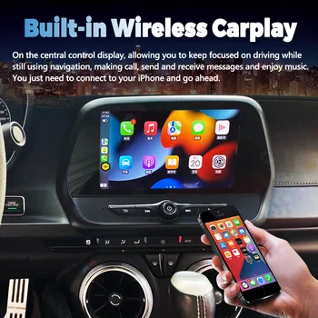 8inch Car Radio CarPlay За Chevrolet Camaro 2015 2017 2018 2020 Android 12 мултимедиен видео плейър GPS WIFI стерео главата единица