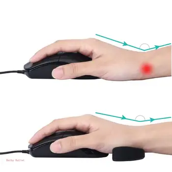 Вълнообразна подложка за мишка Поддръжка на китката за компютърни лаптоп мишки за поддръжка на палми