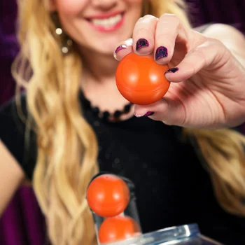 Лотарийни топки Томбола Бинго Пластмасови кухи парти дейност Отваряеми топки подпори Консумативи Оранжево