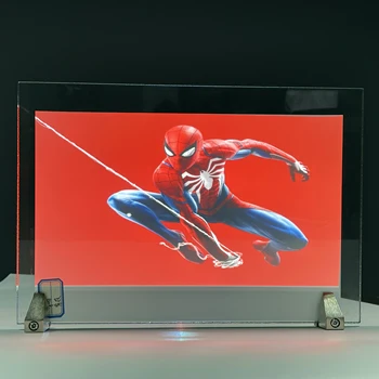 Млечен заден прожекционен екран 3D ALR филм холографски самозалепващ екран за интелигентна реклама на стъкло