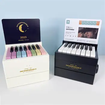 Предварителна продажба Пиано календар на Джей Чоу Всяка карта е седмична календарна карта с нотация за пиано за свирене 2023