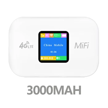 4G WiFi рутер IEEE 802.11b 150Mbps рутер MiFi модем цветен екран LCD индикатор 10-потребителски дял със слот за карти за пътуване на открито
