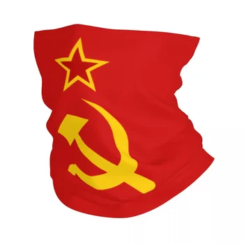 Руски съветски флаг Бандана врата маншет UV защита лицето шал покритие жени CCCP СССР чук и сърп лента за глава тръба Balaclava