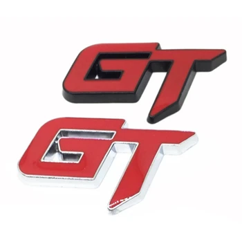 2X 3D Gt лого стикер за кола за Ford Mustang Focus 2 3 Fiesta Ranger Mondeo Mk2 червено + черно & червено + сребро