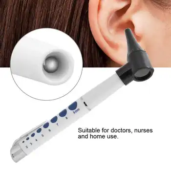 Медицински отоскоп Офталмоскоп Penlight увеличителна писалка Диагностични слушалки Фенерче Ухо Нос Гърло Клиничен комплект Препарат за почистване на уши