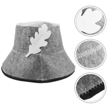 Филц рибар филц сауна шапка високо качество преносим мек филц сауна шапка изолират вода абсорбция сауна шапка сауна