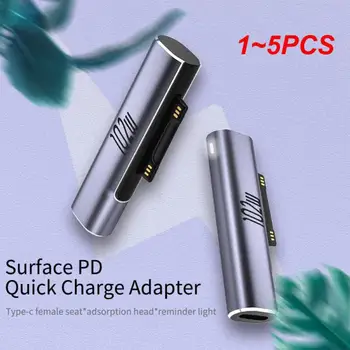 1~5PCS За Microsoft Surface X 8 7 6 5 4 3 Отиди книга към USB тип C PD адаптер таблет бързо зареждане щепсел конвертор зарядно устройство