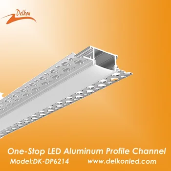  62 * 14mm мазилка в алуминиев LED профил, гипсокартон LED лента канал за 20 мм ширина LED ленти