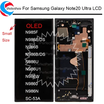 6.9'' OLED за Samsung Galaxy Note20 Ultra LCD с рамка N985F дисплей сензорен екран дигитайзер за Samsung Note 20 Ultra 5G LCD