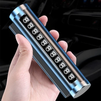 Car Temporary Parking Card Rotatable Telephone Number Design Car Styling for BMW m Outlander Opel Astra h Mercedes CLA Civic 201