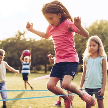 2022 НОВИ Деца скачане на въже гумена лента работа в екип баланс упражнение крак упражнение сила упражнение детска игра играчка
