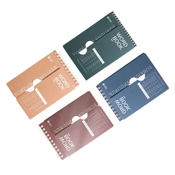 Заглавие на английски: Planner Word Book Loose Leaf Notebook Korean Spiral Notepad Memo Mini Notebooks Note Pad English Word Notepad