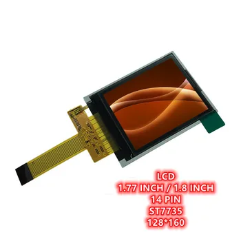 128160 1.77 инчов TFT LCD цветен дисплей SPI 4 линия Сериен порт Супер широк зрителен ъгъл ST7735S 14-пинов щепсел