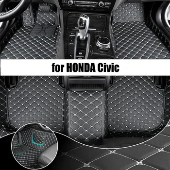 Персонализирана подложка за кола за HONDA Civic 2017-2019 година подобрена версия Аксесоари за крака Coche Килими