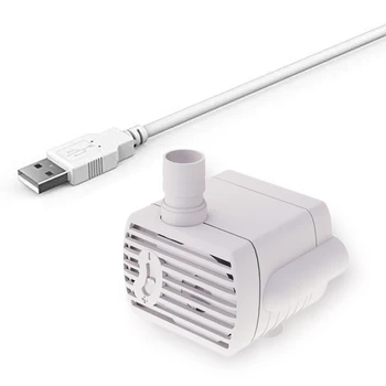 Ултра тиха водна помпа за фонтани за домашни любимци USB потопяема водна помпа DC5V