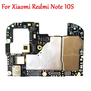 Оригинални отключени дънни платки за Xiaomi Redmi Note 10S Note10S дънна платка с пълни чипове Логическа платка 128GB глобална версия